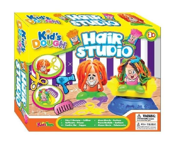 Kid's Dough, Masa plastyczna, zakład fryzjerski, zestaw Kid's Dough