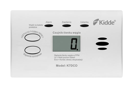Kidde, Czujnik czadu K7DCO, Biały Kidde