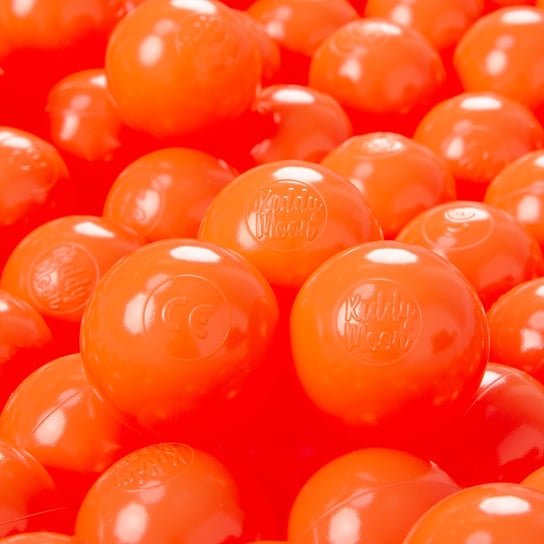 KiddyMoon, plastikowe piłeczki 6cm pomarańcz 100/6cm KiddyMoon