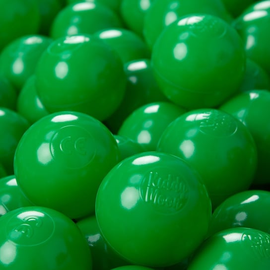 KiddyMoon, plastikowe piłeczki 6cm zielony 100/6cm KiddyMoon
