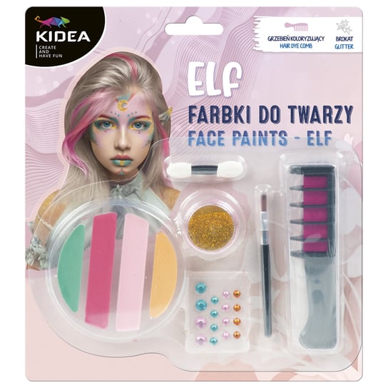 KIDEA, farbki do twarzy zestaw Elf KIDEA