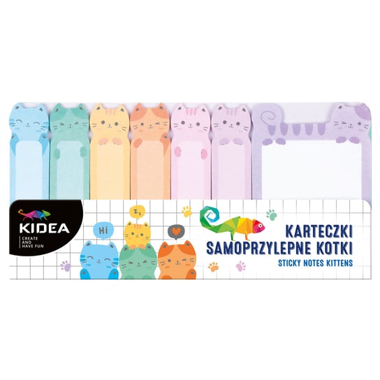 Kidea, Karteczki Samoprzylepne Kotki KIDEA