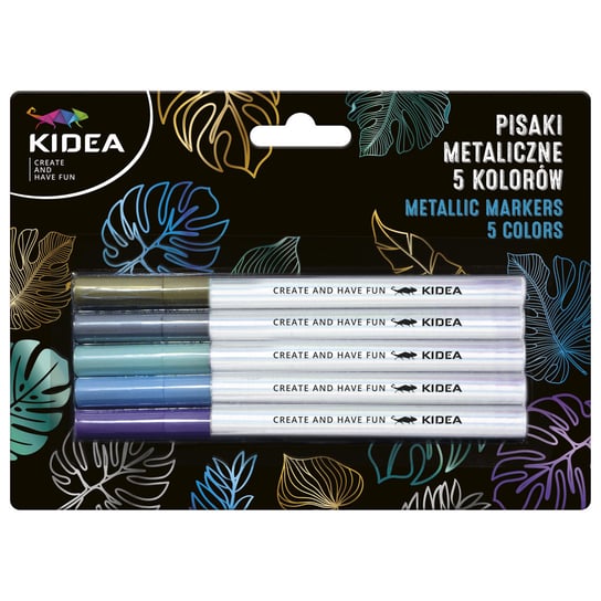 Kidea, Pisaki metaliczne, 5 kolorów KIDEA