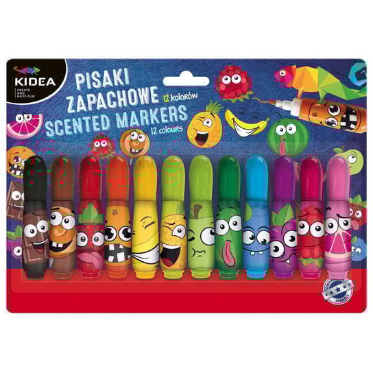 Kidea, Pisaki zapachowe 12 kolorów KIDEA