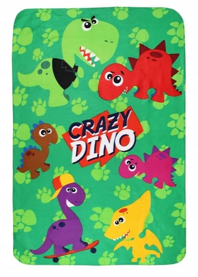 Kids Euroswan, Crazy Dino, Koc polarowy/Kocyk dla dziecka, 100x150 cm Kids Euroswan