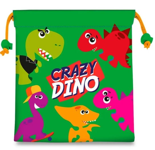 Kids Euroswan, Crazy Dino, Worek na żywność, 22 cm Kids Euroswan
