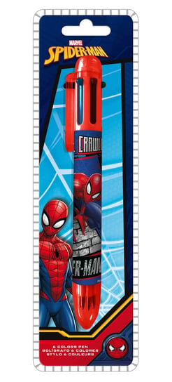 Kids Euroswan, Długopis 6 Kolorów Spiderman 1 Szt. Mix Sp50014 Kids Euroswan