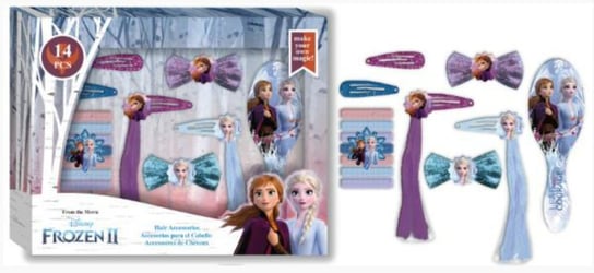 Kids Euroswan, Frozen, zestaw akcesoriów do włosów, 14 elementów Kids Euroswan