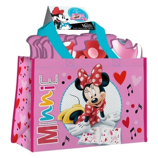 Kids Euroswan, Myszka Minnie, Mata piankowa, puzzle , 9 el. + torba Disney