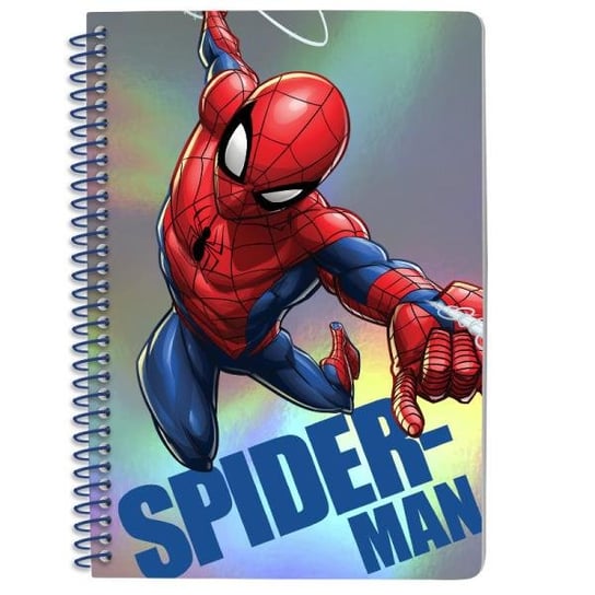 Kids Euroswan, Spiderman, notatnik z metalizowaną okładką, A5 Kids Euroswan