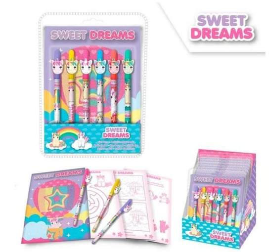Kids Euroswan, Sweet Dreams, zestaw 6 długopisów żelowych Kids Euroswan