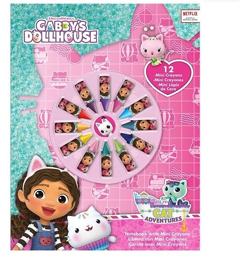 Kids Euroswan, Zestaw Do Kolorowania Mini Kredki 12 Kolorów Gabby S Dollhouse Kids Euroswan