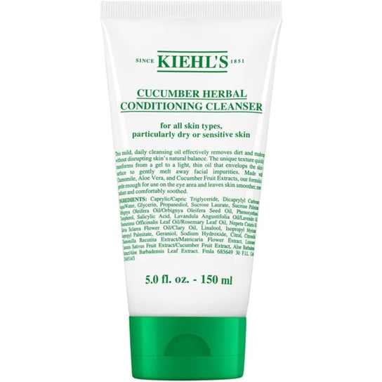 Kiehl's Cucumber Conditioning Cleanser delikatna emulsja oczyszczająca do wszystkich rodzajów skóry, też wrażliwej 150 ml Kiehl's
