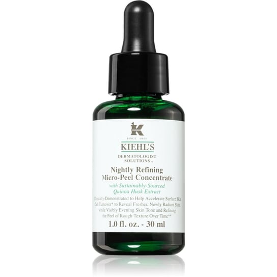 Kiehl's Dermatologist Solutions Nightly Refining Micro-Peel Concentrate rozjaśniająca peelingowa pielęgnacja na noc do wszystkich rodzajów skóry, też Kiehl's