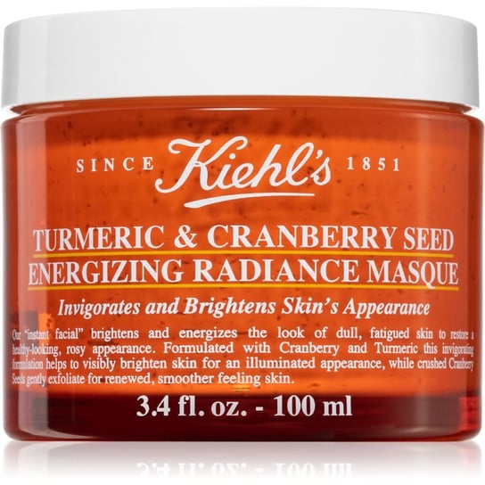 Kiehl's Turmeric and Cranberry Seed Energizing Radiance Mask rozjaśniająca maseczka do twarzy do wszystkich rodzajów skóry, też wrażliwej 100 ml Kiehl's