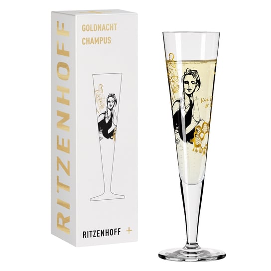 Kieliszek do szampana Ritzenhoff Golden Night, Peter Pichler #2 Ritzenhoff