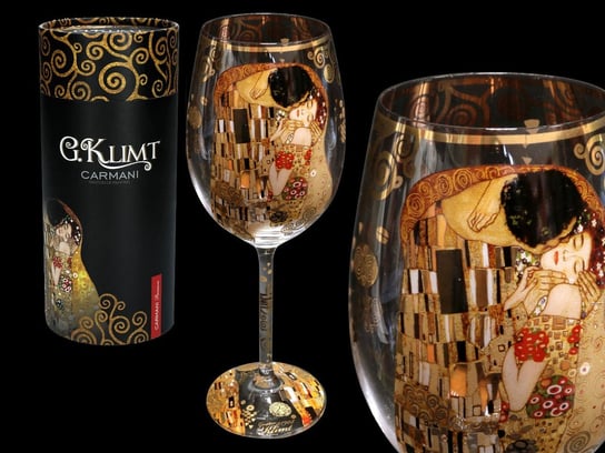 Kieliszek do wina - Klimt Pocałunek (CARMANI) Carmani