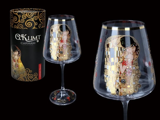 Kieliszek do wina - Klimt Pocałunek (CARMANI) Carmani
