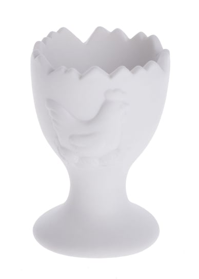 Kieliszek na jajko, biały mat, 5x5x7,3cm Ewax