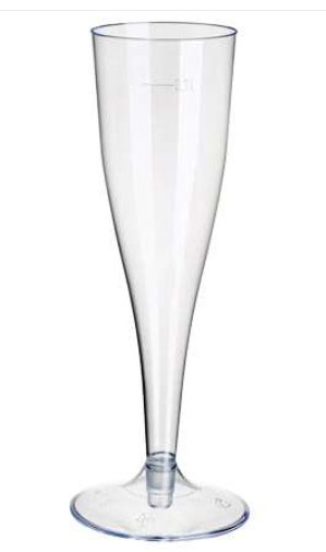 Kieliszki do wina musującego szampana jednorazowe krystaliczne 5 szt Inna marka