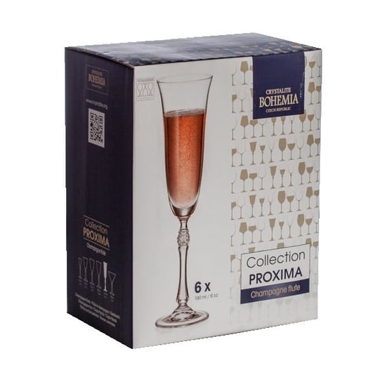 Kieliszki kryształowe do szampana Bohemia Parus 190ml BOHEMIA