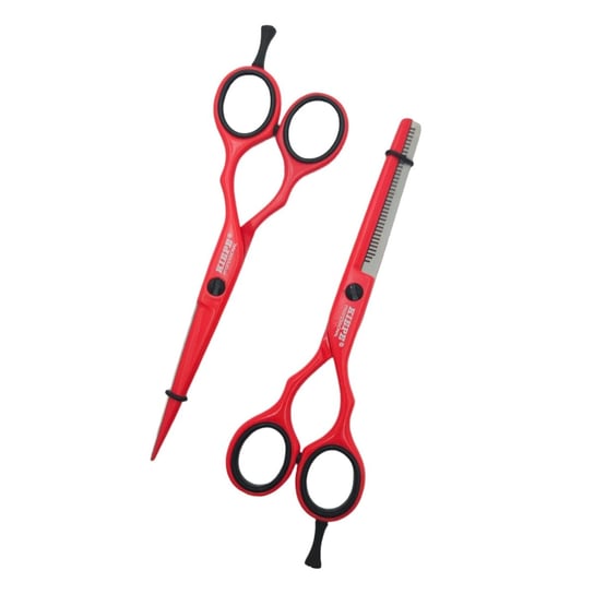KIEPE Zestaw nożyczki + degażowki fryzjerskie 2480. 1 - 5,5" - PINK Kiepe Professional