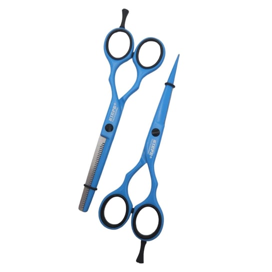 KIEPE Zestaw nożyczki + degażowki fryzjerskie 2480. 5 - 5,5" - BLUE OCEAN Kiepe Professional