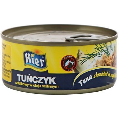 Kier, Tuńczyk sałatkowy w oleju roślinnym, 170 g Kier