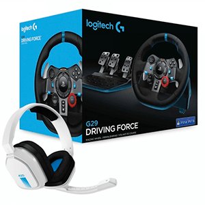Kierownica Logitech G29 Driving Force PS5-PS4-PS3-PC -Oficjalna licencja- (+słuchawki A10) Game Technologies