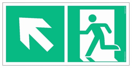 Kierunek do wyjścia ewakuacyjnego w górę w lewo - LIBRES POLSKA SP LIBRES