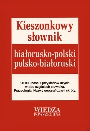 Kieszonkowy słownik białorusko-polski polsko-białoruski Jasińska Teresa, Bartoszewicz Albert