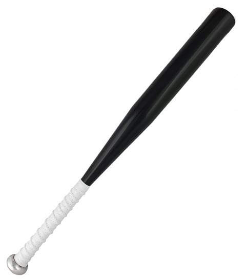 Kij baseball'owy bat aluminiowy 25 cali czarny biała owijka DKM