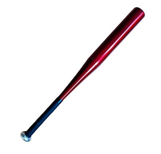 Kij baseball'owy bat aluminiowy 34 cale red czerwo DKM