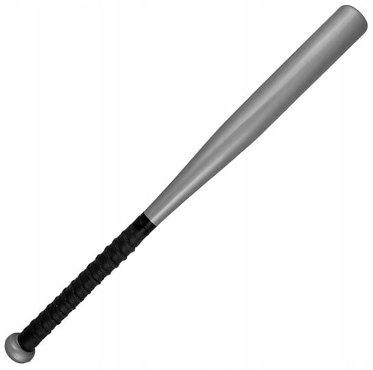 Kij baseballowy bat drewniany 25 cali srebrny bejsbolowy pewny chwyt DKM