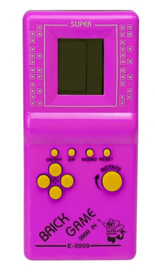 KIK, gra eletroniczna Tetris, 9999in1 różowa Kontext