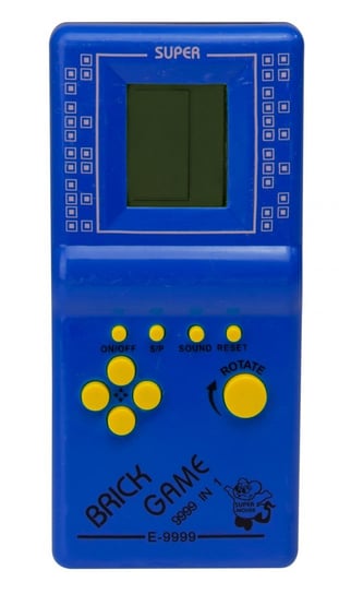 KIK, gra Gierka Eletroniczna Tetris, 9999in1 niebieska Kontext