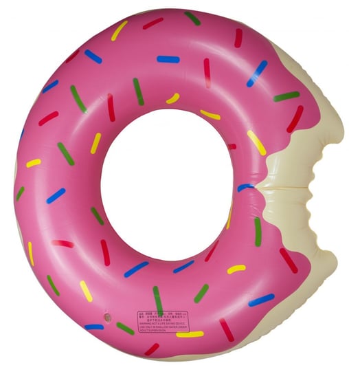 KIK, koło dmuchane Donut, 110cm, różowe Kontet