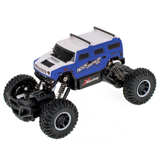 Kik, samochód zdalnie sterowany RC Rock Crawler Hummer 1:20 4WD, niebieski Kontext