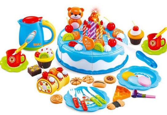 KIK, zabawka edukacyjna Tort Urodzinowy do Krojenia, niebie Kontext