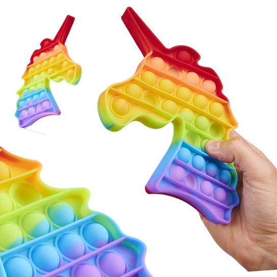 KIK, zabawka sensoryczna Push Bubble Pop Jednorożec Kontext