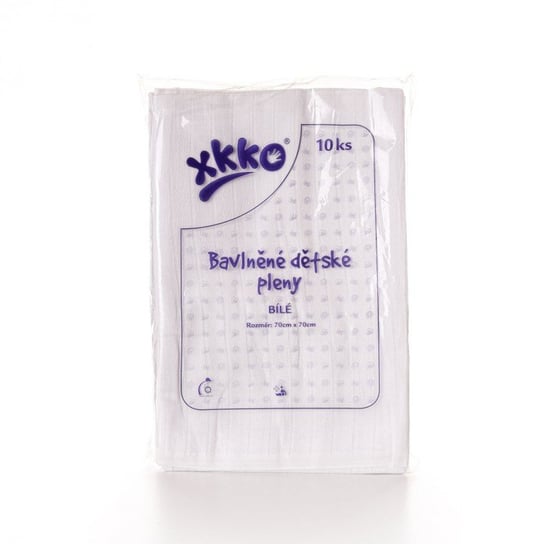 Kikko, Classic, Pieluszki bawełniane 70x70 cm, Białe, 10 szt. Kikko