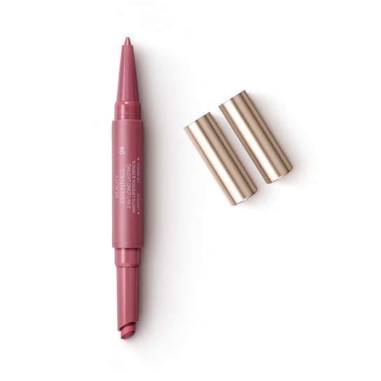 KIKO Milano, Beauty Essentials 2-in-1 Long Lasting Matte Lipstick & Pencil, Matowa Pomadka I Kredka O Trwałości Do 8h 04 Mauve Bites, 0.9g KIKO Milano