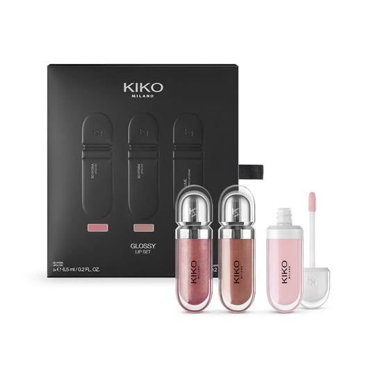 KIKO Milano, Glossy Lip Set, zestaw prezentowy kosmetyków do makijażu, 2 szt. KIKO Milano