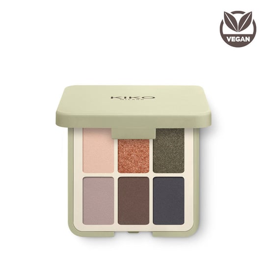 KIKO Milano, Green Me Eyeshadow Palette - Edition 2020 paleta 6 cieni o różnych wykończeniach 103 Sophisticated Allure 4.2g KIKO Milano