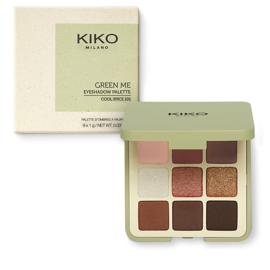 KIKO Milano, Green Me Eyeshadow Palette, Paleta 9 cieni do powiek 101 Cool Spice 9g KIKO Milano