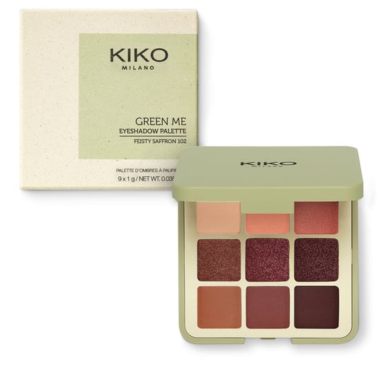 KIKO Milano, Green Me Eyeshadow Palette, Paleta 9 cieni do powiek 102 Feisty Saffron 9g KIKO Milano