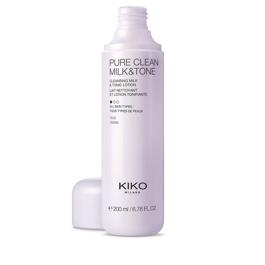 Kiko Milano, Pure Clean Milk & Tone, Mleczko oczyszczające i tonik 2w1, 200 ml KIKO Milano