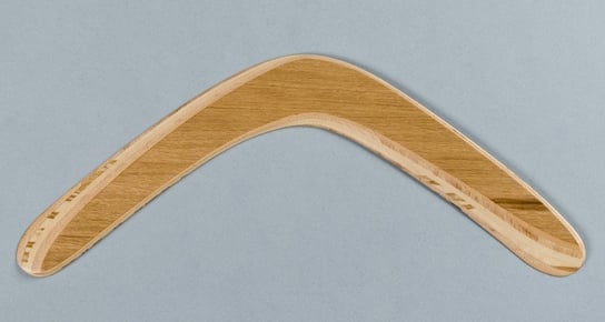Killer Dąb duży i ciężki drewniany bumerang powracający - leworęczny Łowca Bumerangów