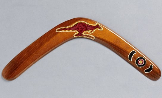 Killer Etno Kangur Dot Art bumerang powracający - leworęczny Łowca Bumerangów