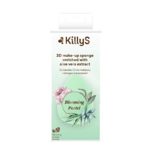 KillyS, Blooming Pastel 3D Make-up Sponge gąbeczka 3D do makijażu wzbogacona ekstraktem z aloesu Killys